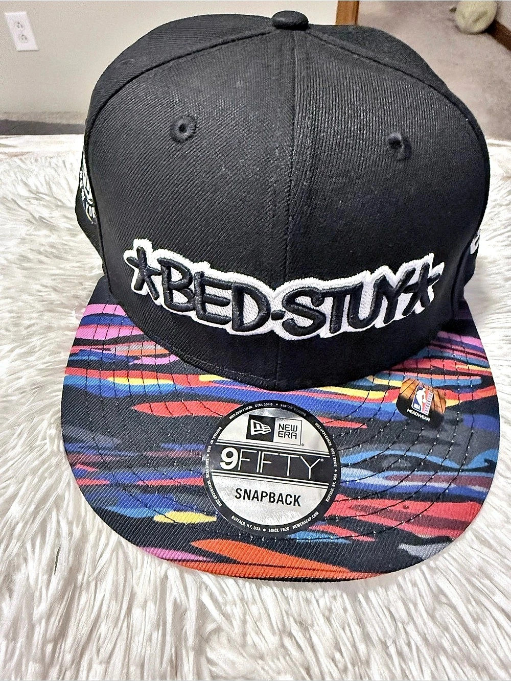 New Era Brooklyn Nets NBA Bed-Stuy 9FIFTY Snapback Hat Black